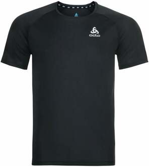 ODLO Crew Neck Essential Chill-Tech Hardloopshirt Heren-Zwart - S