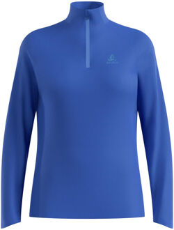 ODLO Essential 1/2 Zip Hardloopshirt Dames-blauw - XS