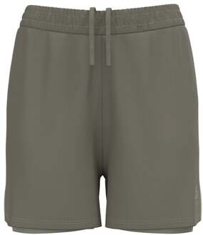 ODLO Essential 4in 2in1 Hardloopshorts Dames-Kaki - XS,S,M,L,XL