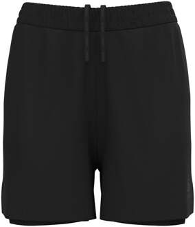 ODLO Essential 4in 2in1 Hardloopshorts Dames-Zwart - XS,S,M,XL
