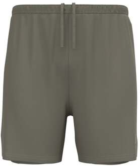 ODLO Essential 6in 2in1 Hardloopshorts Heren-Kaki - XXL