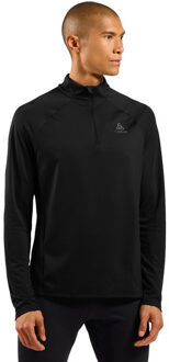 ODLO Essential Ceramiwarm Half-Zip Midlayer Heren zwart/zwart - L