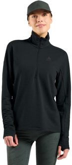 ODLO Essential Longsleeve 1/2-Zip Dames zwart - S