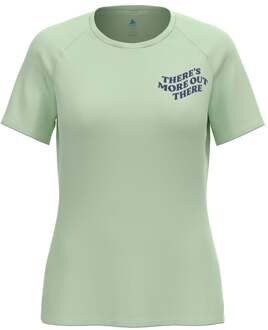 ODLO Essential Print Hardloopshirt Dames-Mint - XL