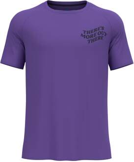 ODLO Essential Print Hardloopshirt Heren-Paars lila