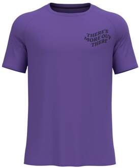 ODLO Essential Print Hardloopshirt Heren-Paars - M