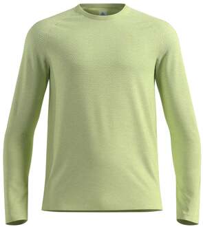 ODLO Essential Seamless Crew Neck Longsleeve Heren-limoen - M
