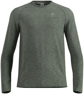 ODLO Essential Seamless Crew Neck Longsleeve Heren-olijf - S,M,L,XL,XXL