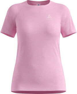 ODLO Essential Seamless Crew Neck T-Shirt Dames roze - L