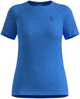 ODLO Essential Seamless Hardloopshirt Dames-blauw - L