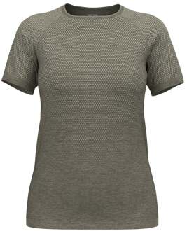 ODLO Essential Seamless Hardloopshirt Dames-Kaki - S,M,L,XL