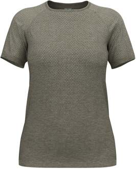 ODLO Essential Seamless Hardloopshirt Dames-Kaki - XS,S,M,L,XL