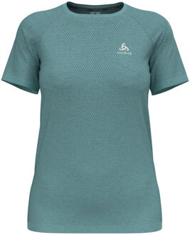 ODLO Essential Seamless Hardloopshirt Dames turkoois - XS,M,L