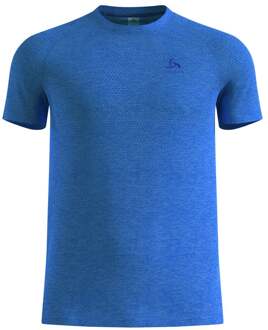 ODLO Essential Seamless Hardloopshirt Heren-blauw - XL