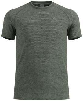 ODLO Essential Seamless Hardloopshirt Heren-olijf - M