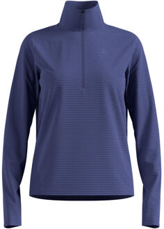 ODLO Essential Thermal Midlayer 1/2 Zip Hardloopshirt Dames-Blauw - M,L