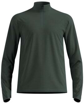 ODLO Essential Thermal Midlayer 1/2 Zip Hardloopshirt Heren-Olijf - S,M,L,XL,XXL