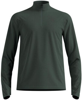 ODLO Essential Thermal Midlayer 1/2 Zip Hardloopshirt Heren-Olijf - XL