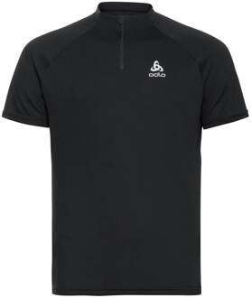 ODLO Essential Trail 1/2 Crew Neck Hardloopshirt Heren zwart - L
