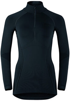 ODLO Evolution Warm - Sportshirt - Dames - Zwart - Maat XL