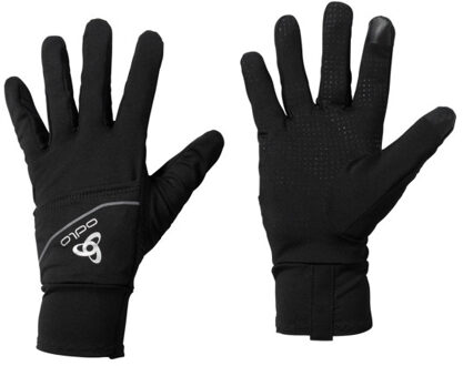 ODLO Gloves intensity cover safety light Zwart - XS