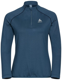 ODLO Mid layer 1/2 zip berra light - maat M Blauw
