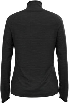ODLO Mid layer 1/2 zip run easy warm - maat L Zwart