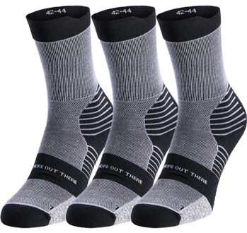 ODLO Performance Merino Crew Trail Sokken- 3 paar zwart