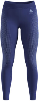 ODLO Performance Warm Eco Big Logo Bottom Long Tight Dames-blauw - M,L