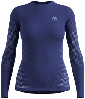 ODLO Performance WarmCrew Longsleeve Dames-blauw