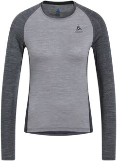 ODLO Performance Wool 150 Crew Neck LS Shirt Dames grijs - donker grijs