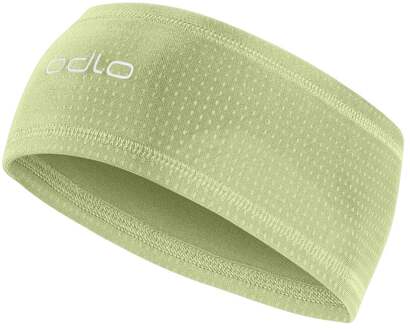 ODLO Polyknit Warm Reflective Hoofdband Unisex-limoen - nosize