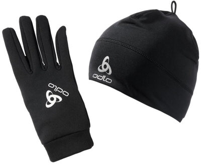 ODLO Set Polyknit Hat + Gloves Zwart