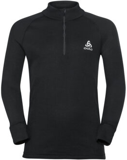 ODLO Shirt turtle neck lange mouwen halve rits active w - maat 104 Zwart