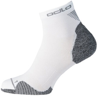 ODLO Socks Quarter Ceramicool Quarter Sportsokken Unisex - White