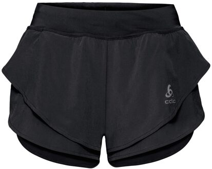 ODLO Split Shorts Zeroweight - Shorts Zwart - L