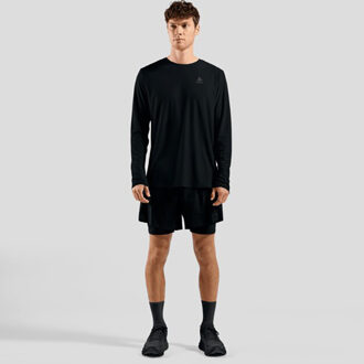 ODLO T-shirt crew neck l/s zeroweight chill-tec Zwart - XL
