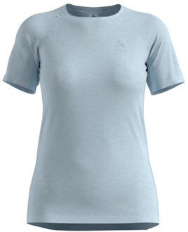 ODLO T-shirt crew neck s/s essential seamless Blauw