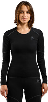 ODLO W BL TOP Crew neck l/s ACTIVE X-WARM ECO Zwart XS