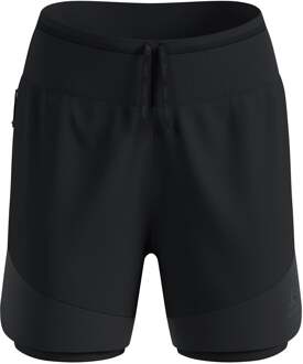 ODLO X-Alp Trail 5in 2in1 Hardloopshorts Dames-zwart - L