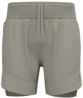 ODLO X-Alp Trail 6in 2in1 Hardloopshorts Heren-Grijs - XL