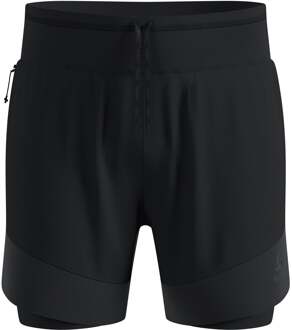 ODLO X-Alp Trail 6in 2in1 Hardloopshorts Heren-zwart - S,M,L,XL,XXL