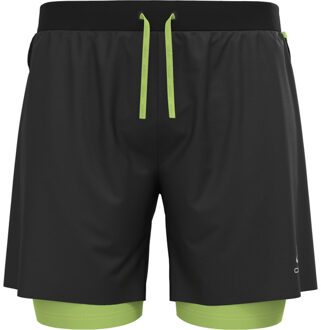 ODLO X-Alp Trail 6inch 2in1 Hardloopshorts Heren zwart - M