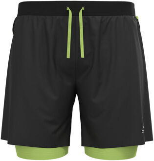 ODLO X-Alp Trail 6inch 2in1 Hardloopshorts Heren zwart - S