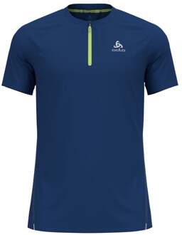 ODLO X-Alp Trail Crew Neck Hardloopshirt Heren donkerblauw - L