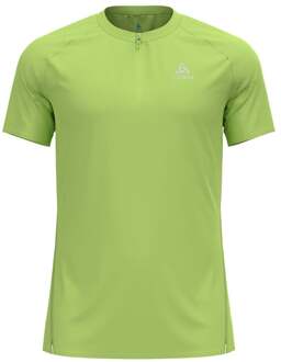 ODLO X-Alp Trail Crew Neck Hardloopshirt Heren limoen - S