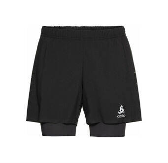 ODLO Zeroweight 2in1 Short 5'' Heren - zwart - maat XL