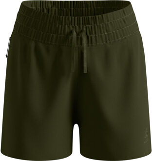 ODLO Zeroweight 3'' 2in1 Short Dames donkergroen - M