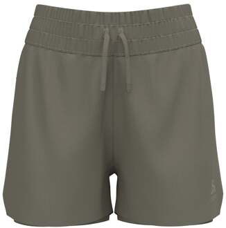 ODLO Zeroweight 3in 2in1 Hardloopshorts Dames-Kaki - M