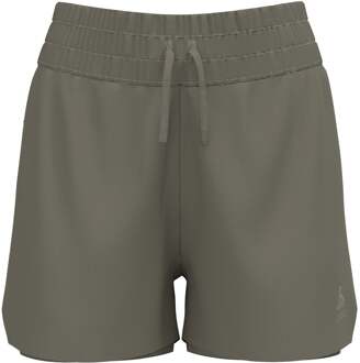 ODLO Zeroweight 3in 2in1 Hardloopshorts Dames-Kaki - S,M,L,XL